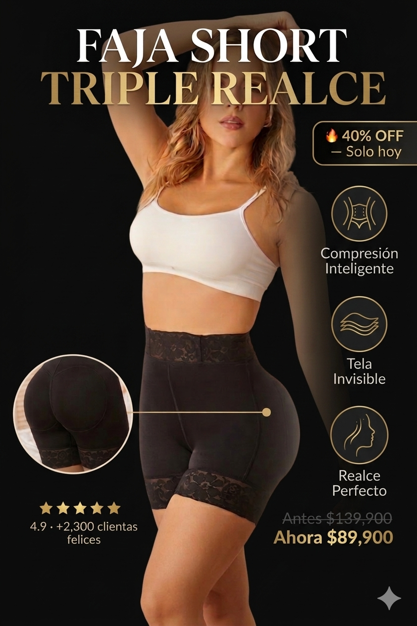FAJA SHORT TRIPLE REALCE